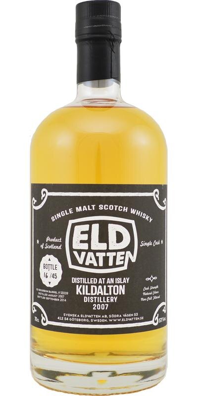 Kildalton 2007 Bourbon hogshead #SE039