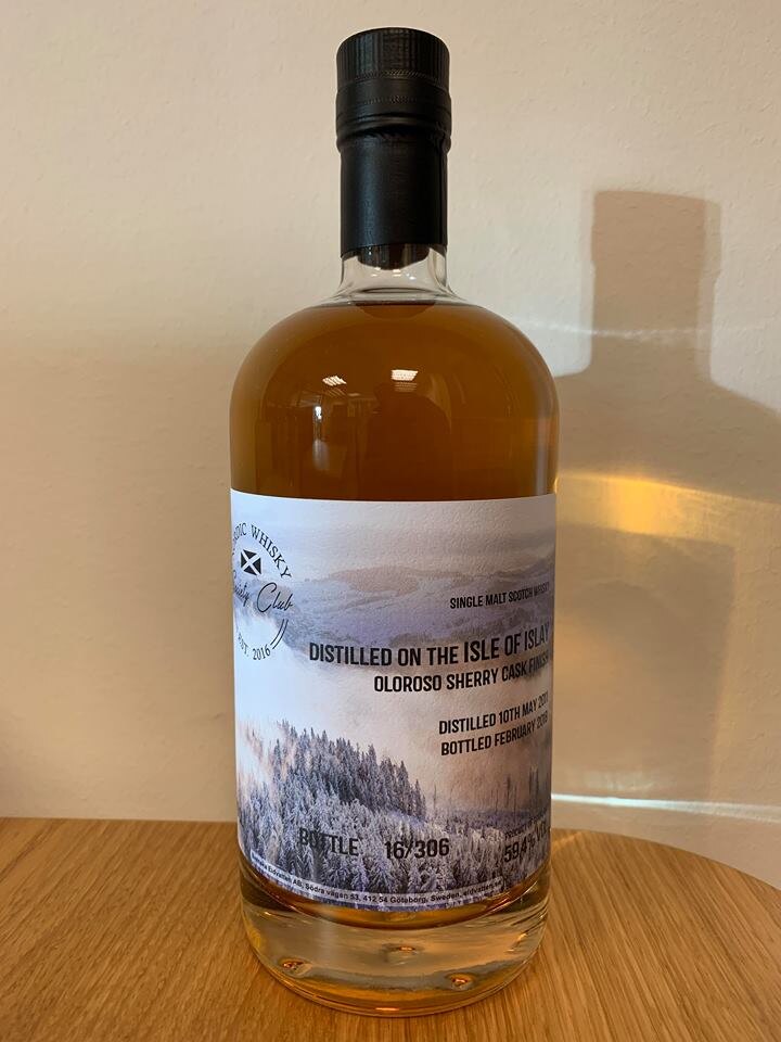Distilled on the Isle of Islay 2011 For Nordic Whisky Club Society