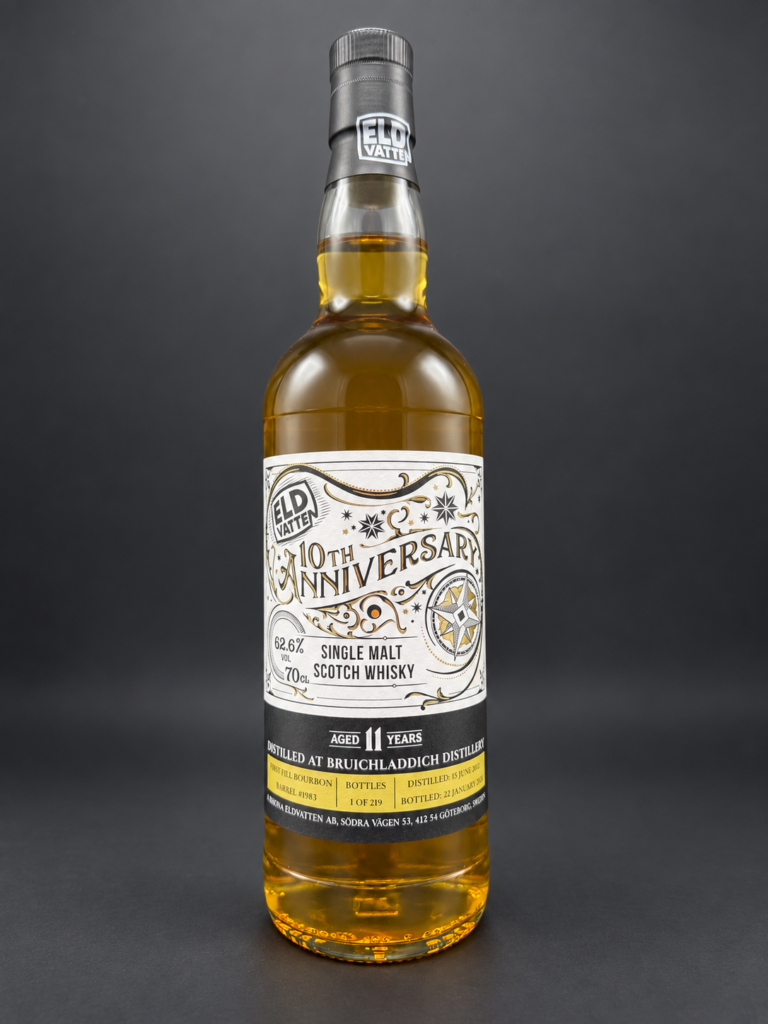 Bruichladdich 2009 Bourbon cask, 10th Anniversary series